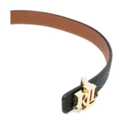 Logo-buckle Reversible Leather Belt