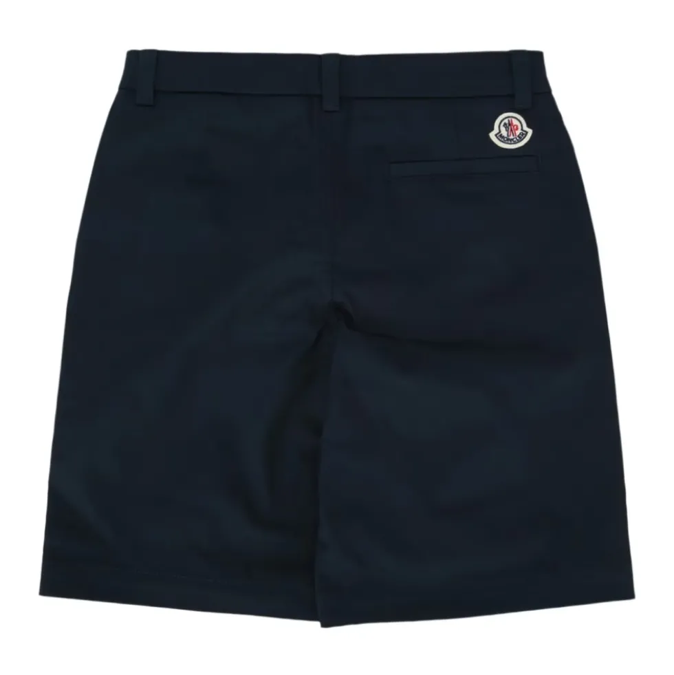 Logo Cotton Gabardine Shorts
