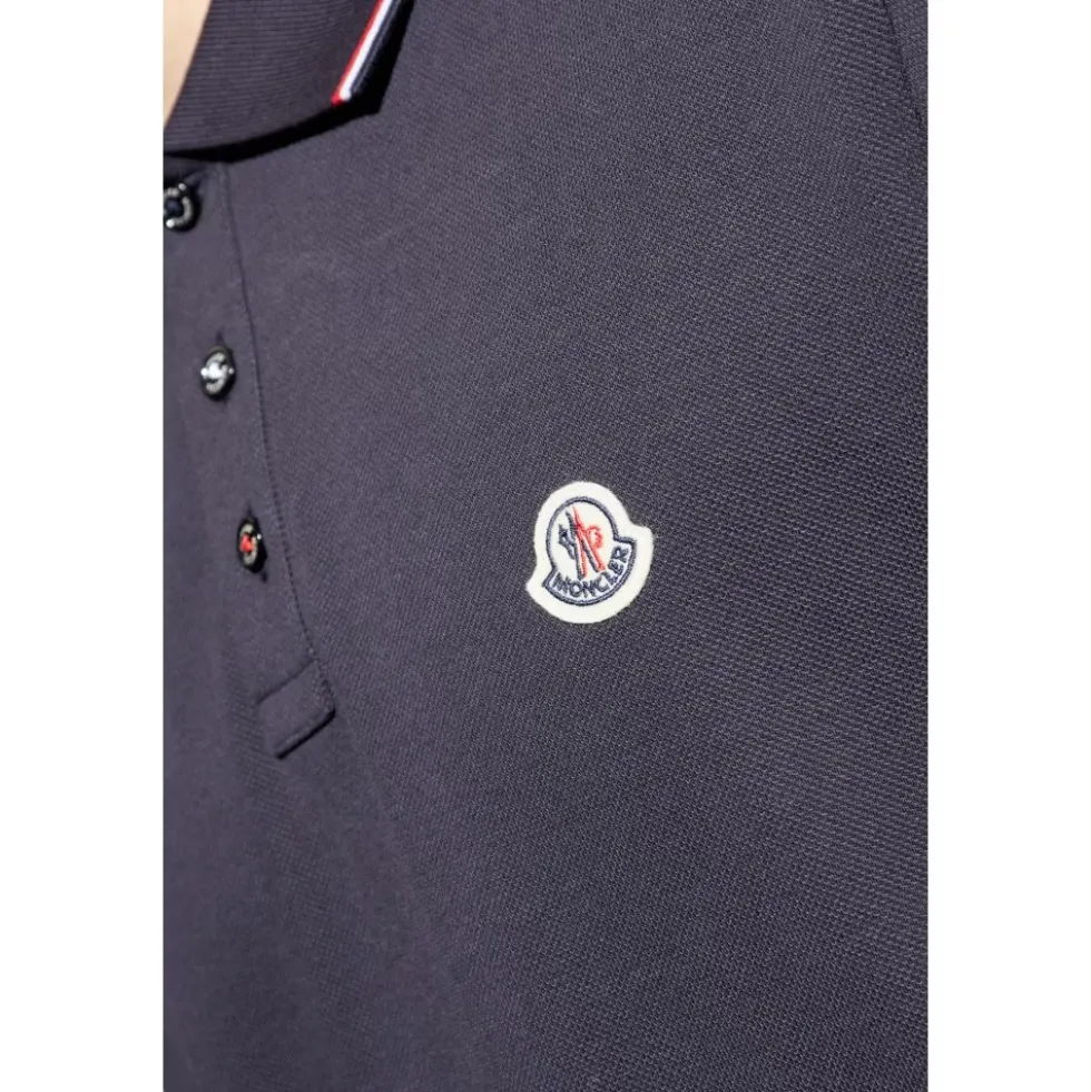 Logo Patch Cotton Polo Shirt