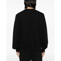 Logo Patch Sweatshirt Sort Bomuld