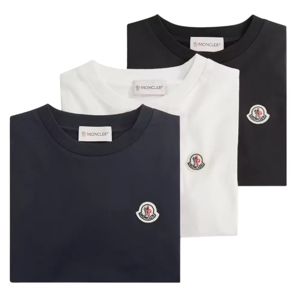 Logo-Patch T-Shirt 3-Pack