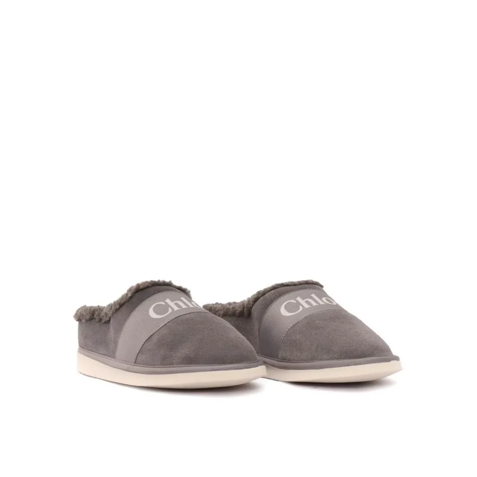 Logo Suede Slipper