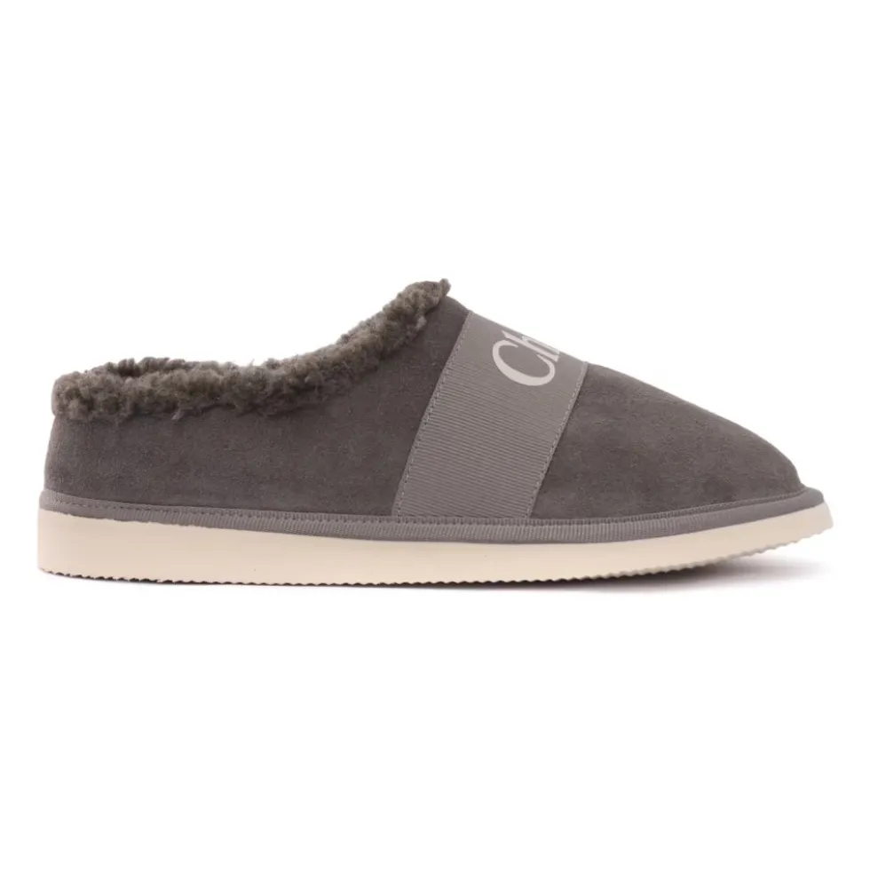 Logo Suede Slipper