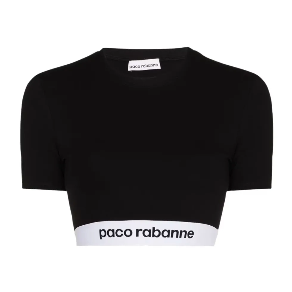 Logo Tape Cropped Top