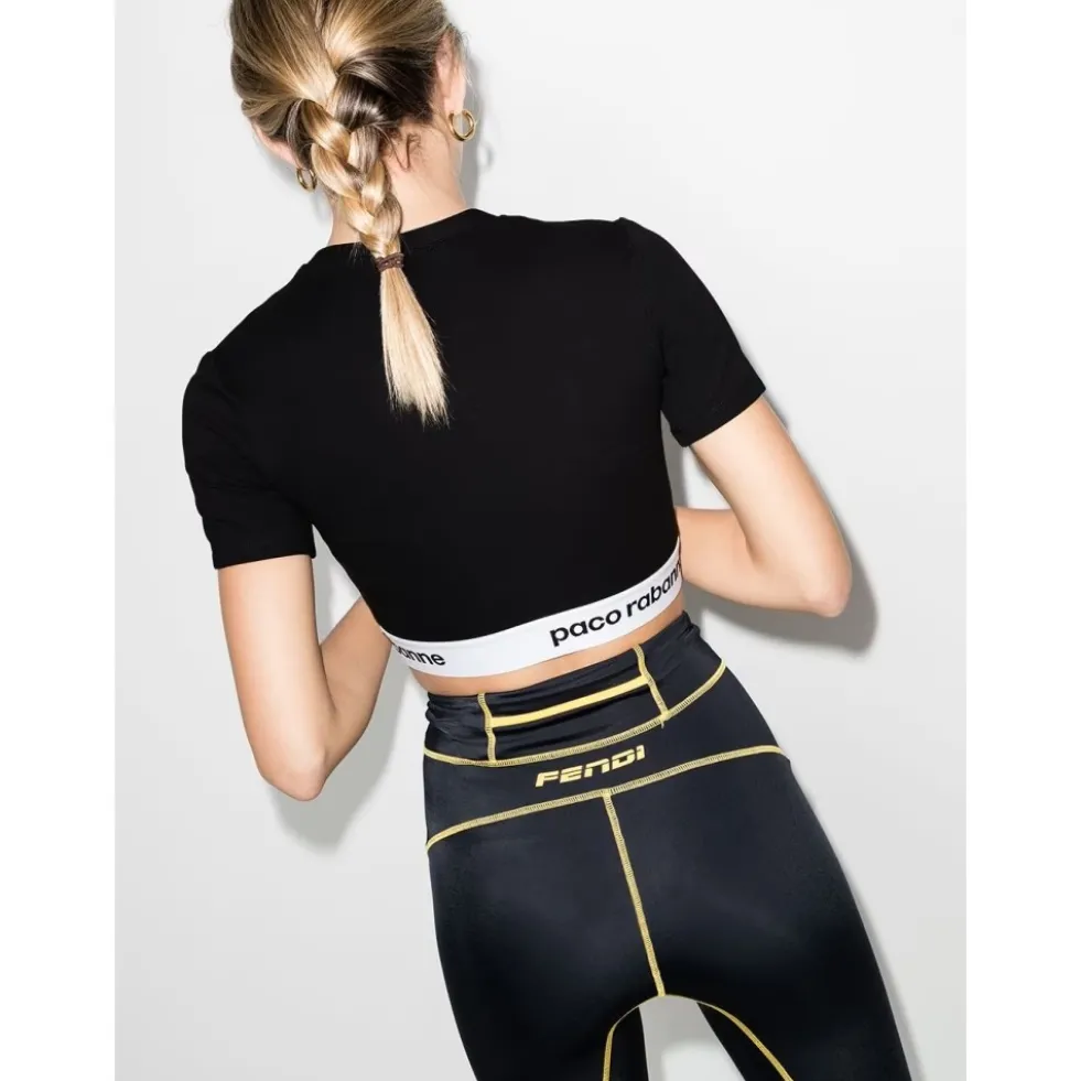 Logo Tape Cropped Top