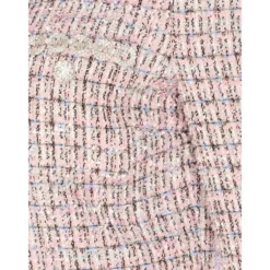 Lyserød Krystal Tweed Jakke