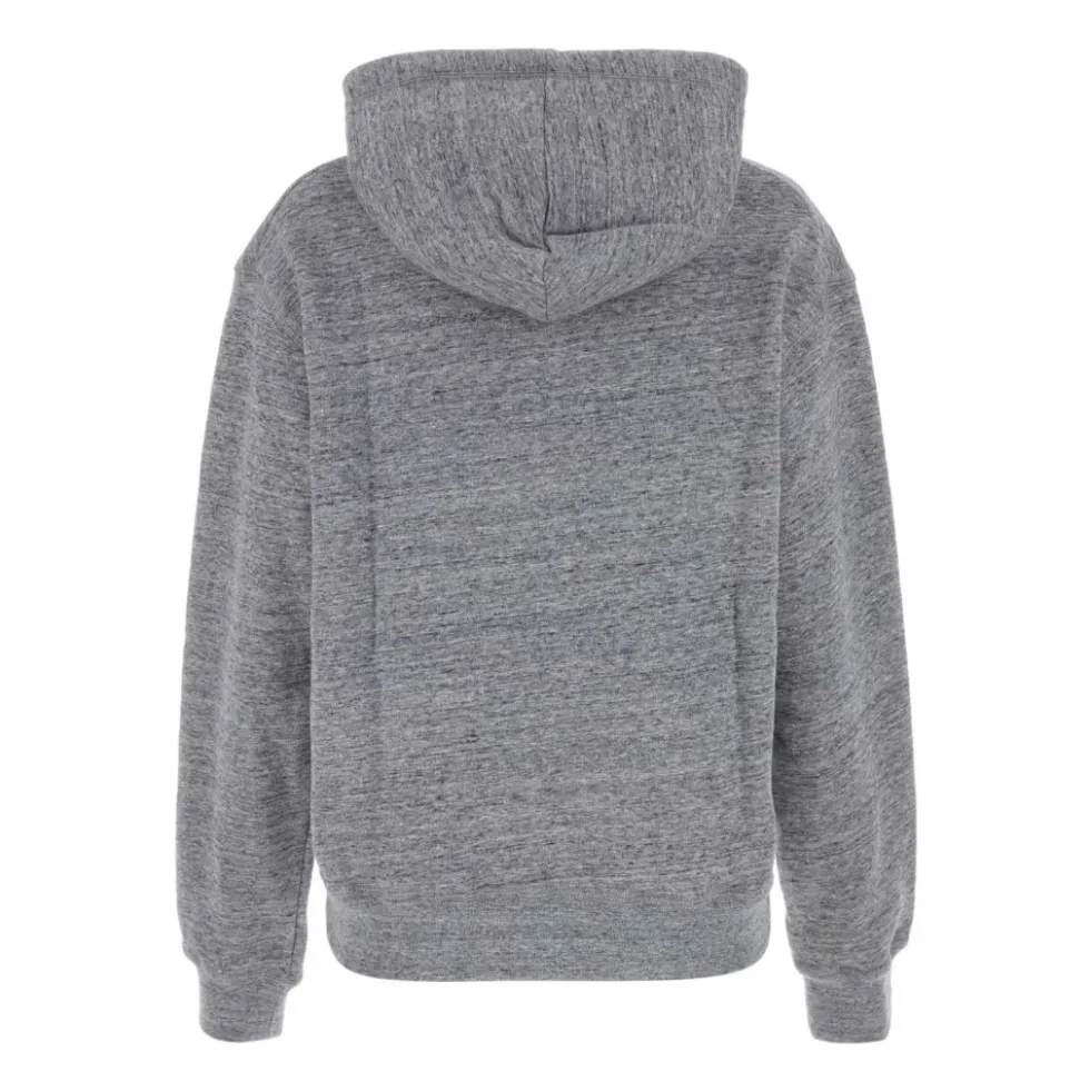 Melange Grå Bomulds Sweatshirt