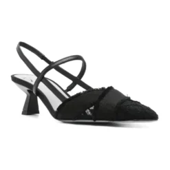 Mesh Slingback Pumps