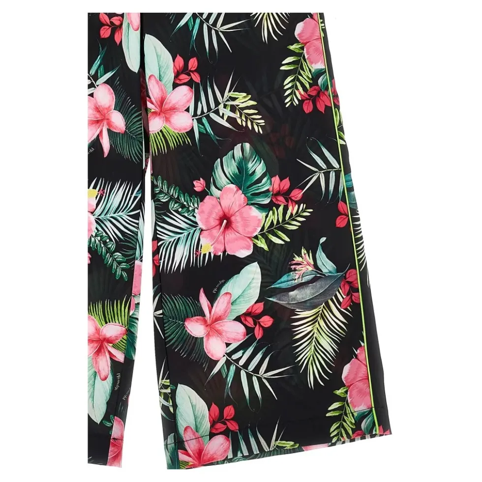 Mønstret jumpsuit i teknisk stof