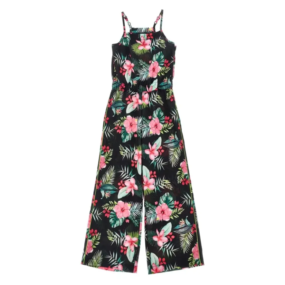 Mønstret jumpsuit i teknisk stof