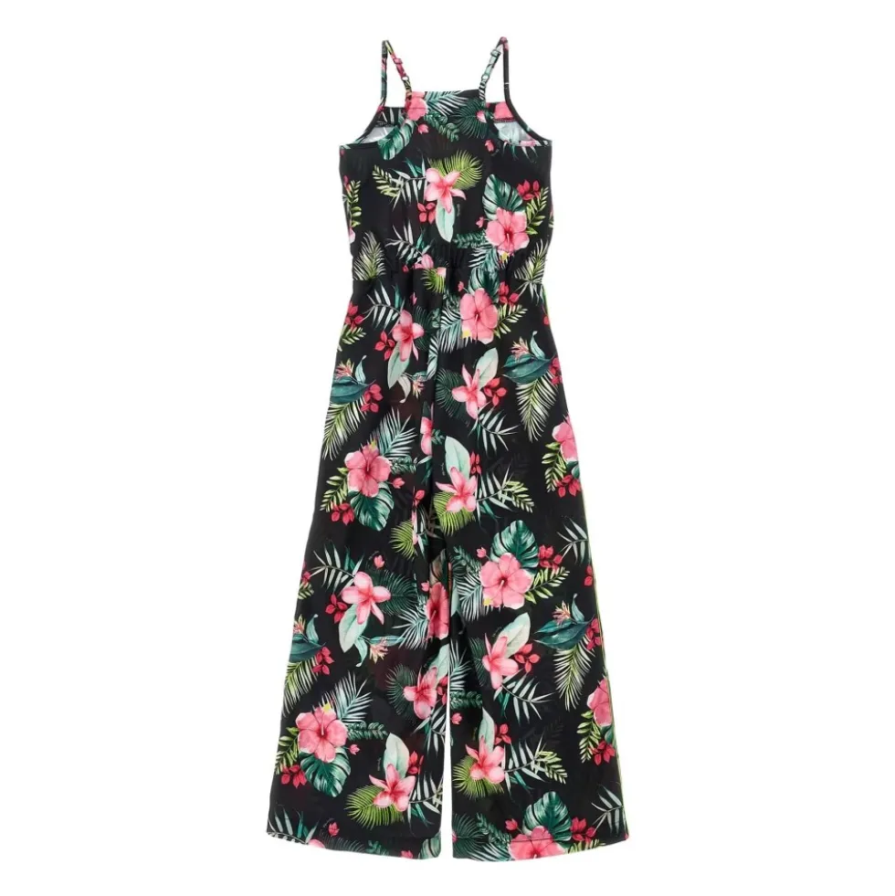 Mønstret jumpsuit i teknisk stof