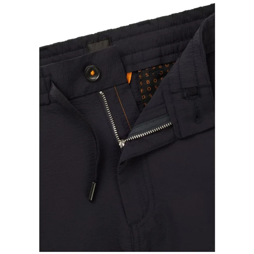 Moderne pasform seersucker shorts