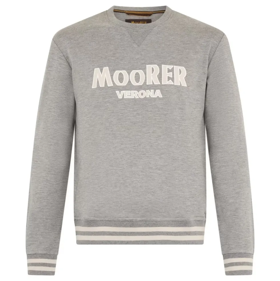 Modern Mélange Sweatshirt Med Styliseret Print