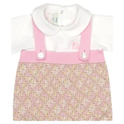 Monogram Jumpsuit og T-shirt Sæt