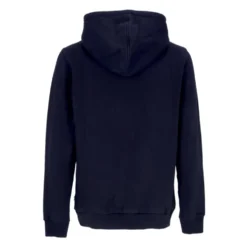 Mørkeblå Logo Hoodie Plys Sweatshirt
