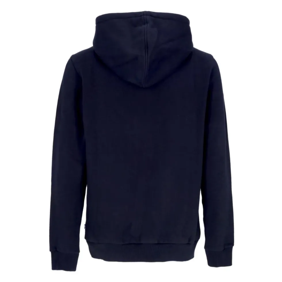 Mørkeblå Logo Hoodie Plys Sweatshirt