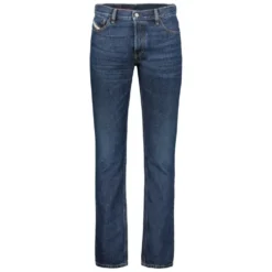 Mørkeblå Straight High Waist Jeans