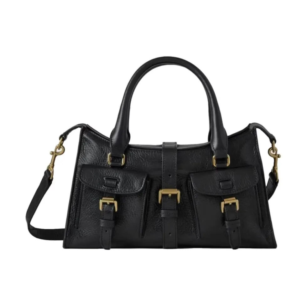Mulberry - Small Roxanne, Black High Shine Leather