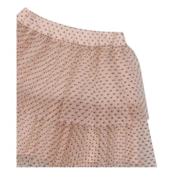 Nederdel i pink og sort tyl