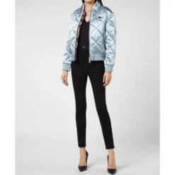 Nylon Quilted Bomber Iconic Plein