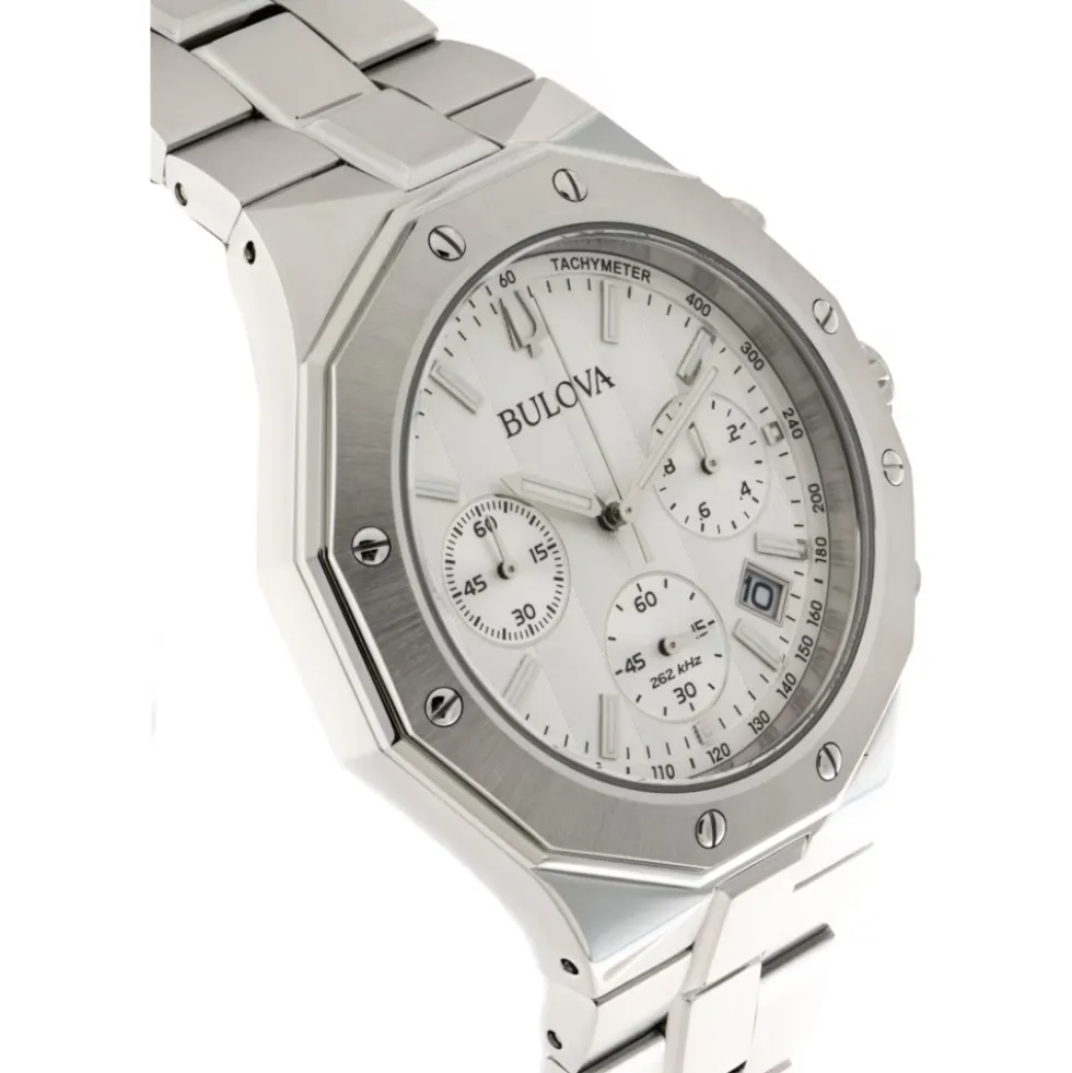 Octagon Chronograph Stål Ur