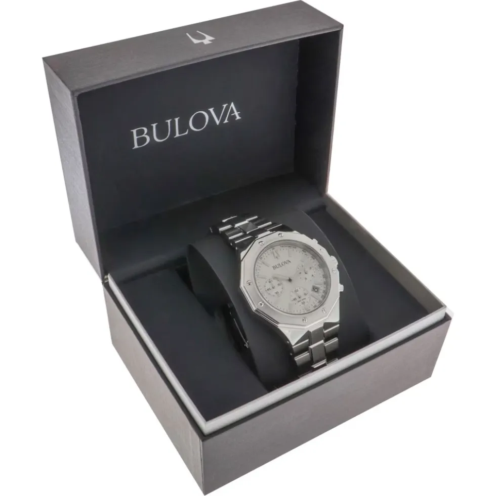 Octagon Chronograph Stål Ur