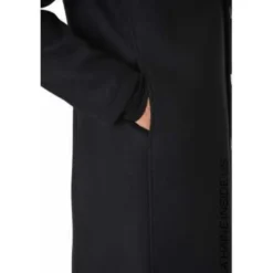 Officer Collar Single-Breasted Coat
