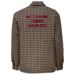 Oversized Polstret Ternet Skjorte