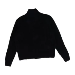Padded Wool Zip Cardigan