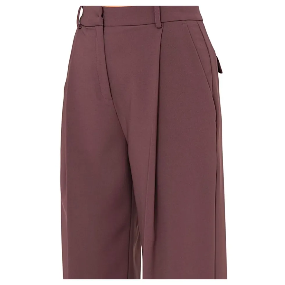 Pantaloner i let crêpe med