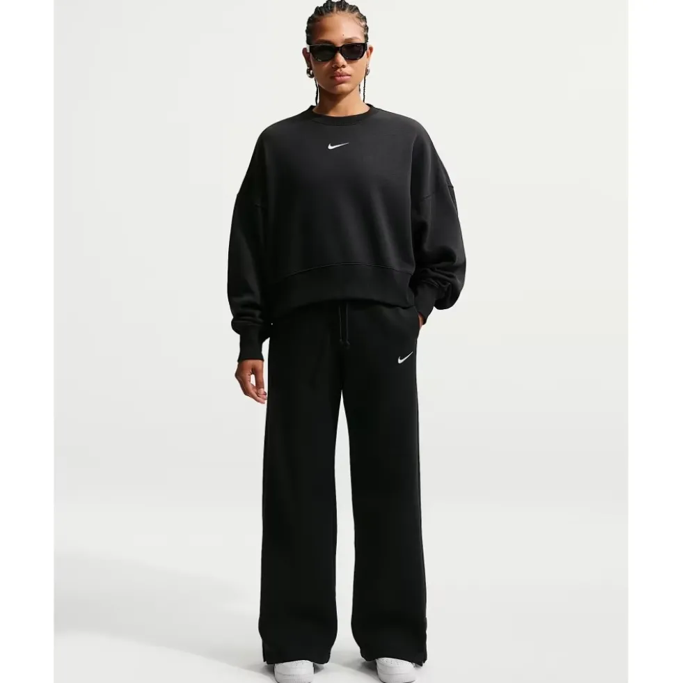 Phoenix Fleece High-Waisted Wide-Leg Bukser