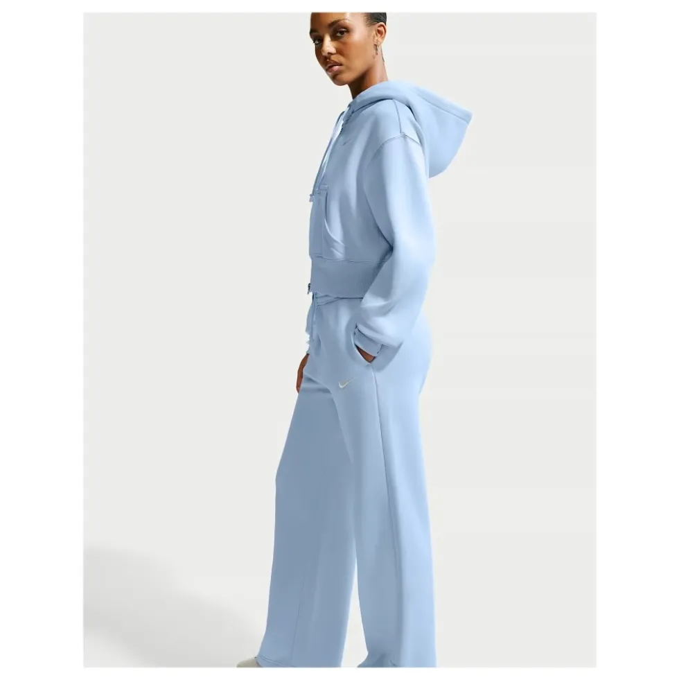 Phoenix Fleece High-Waisted Wide-Leg Trousers