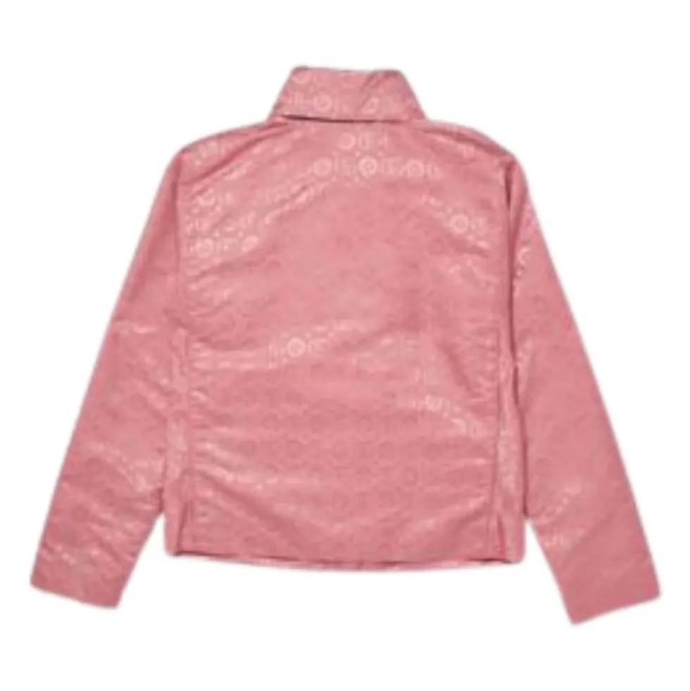 Pink Nylonjakke med Logo