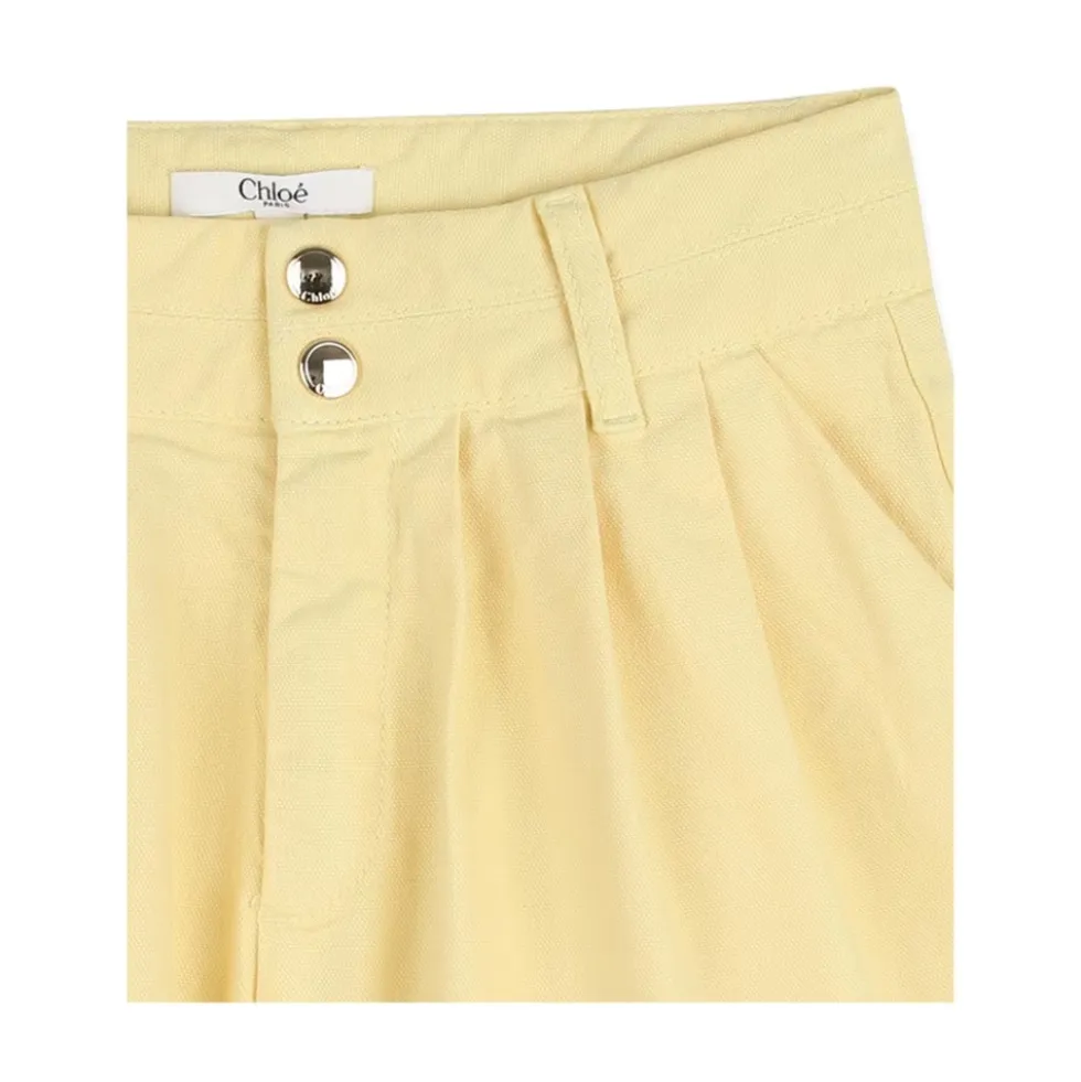 Pleated Charm Detail Shorts