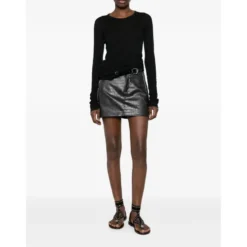 Pleather Mini Skirt