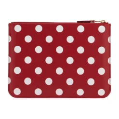 Polka Dot Læder Pung Taske