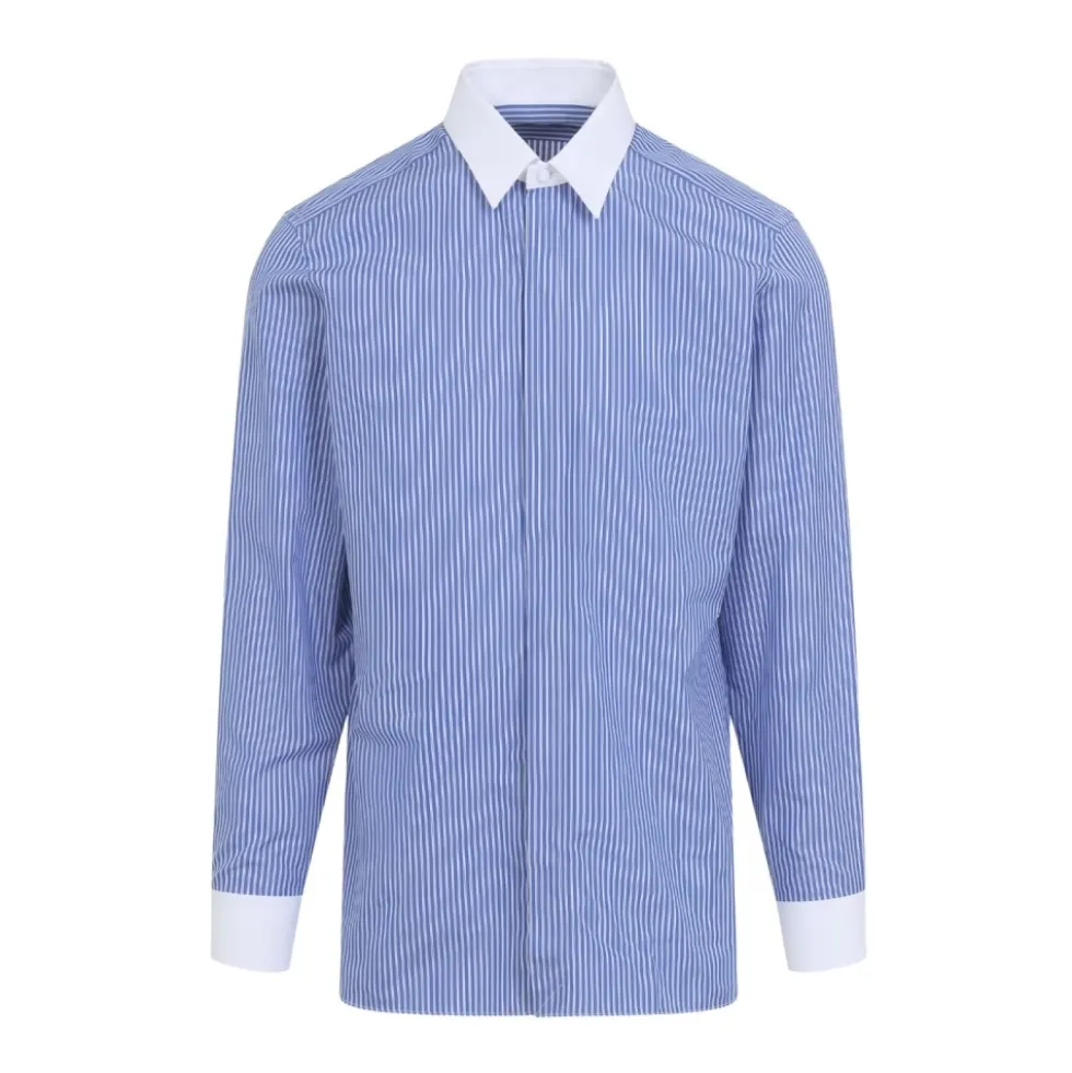 Poplin Track Stripe Contrast Classic Fit Skjorte