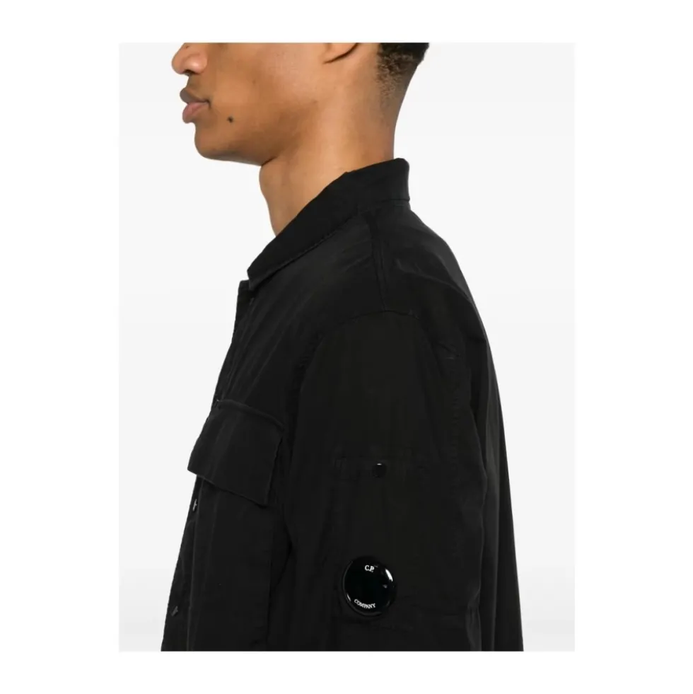 Press-Stud Skjorte med Patch Lomme