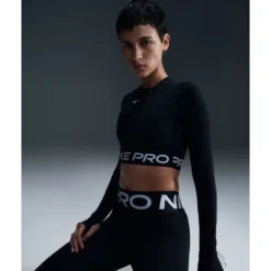 Pro Dri-FIT Cropped Langærmet Top