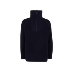 Pullover a collo alto con zip