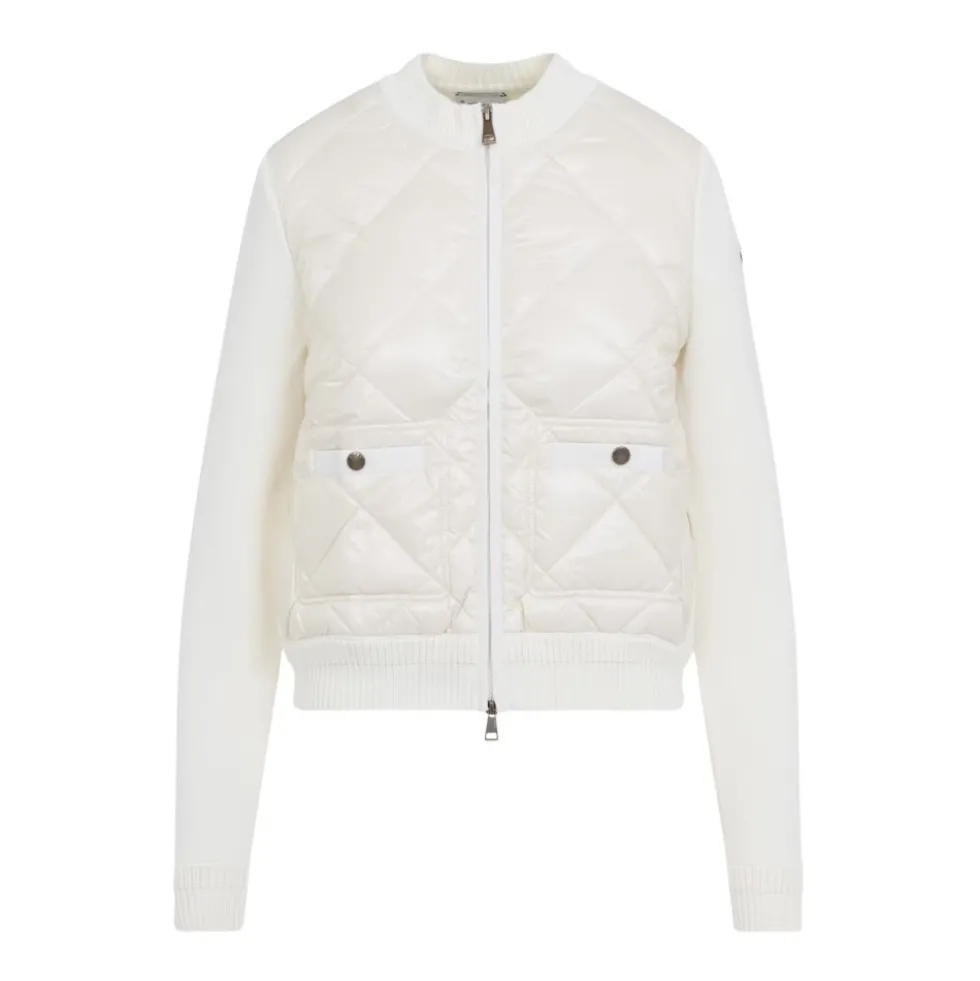 Quiltet strik cardigan