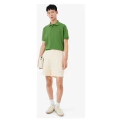 Regular Fit Shorts i Twill med Hør