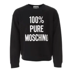 Ren Langærmet Sweatshirt Sort