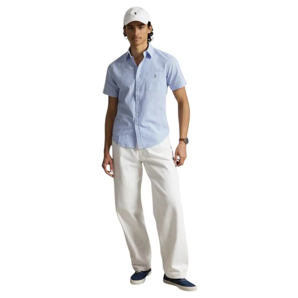 RL Prepster Custom Fit Seersucker Shirt