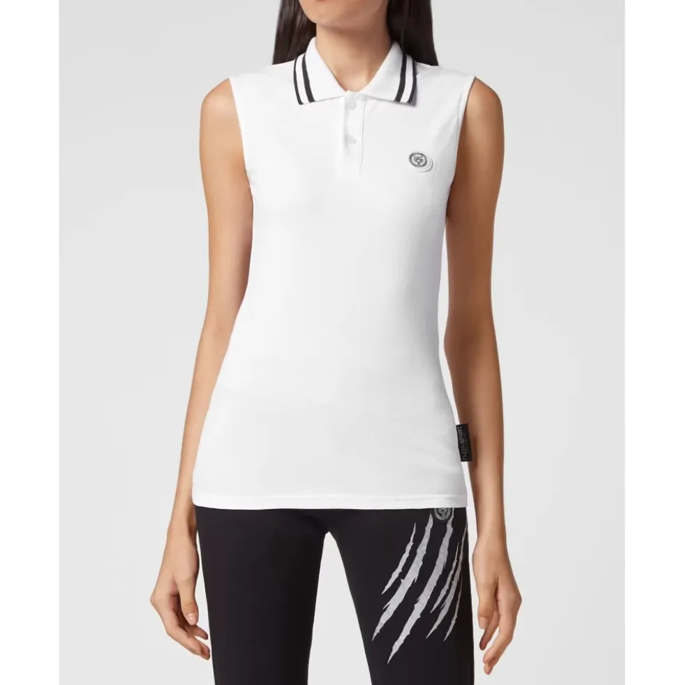 Ærmeløs Poloshirt