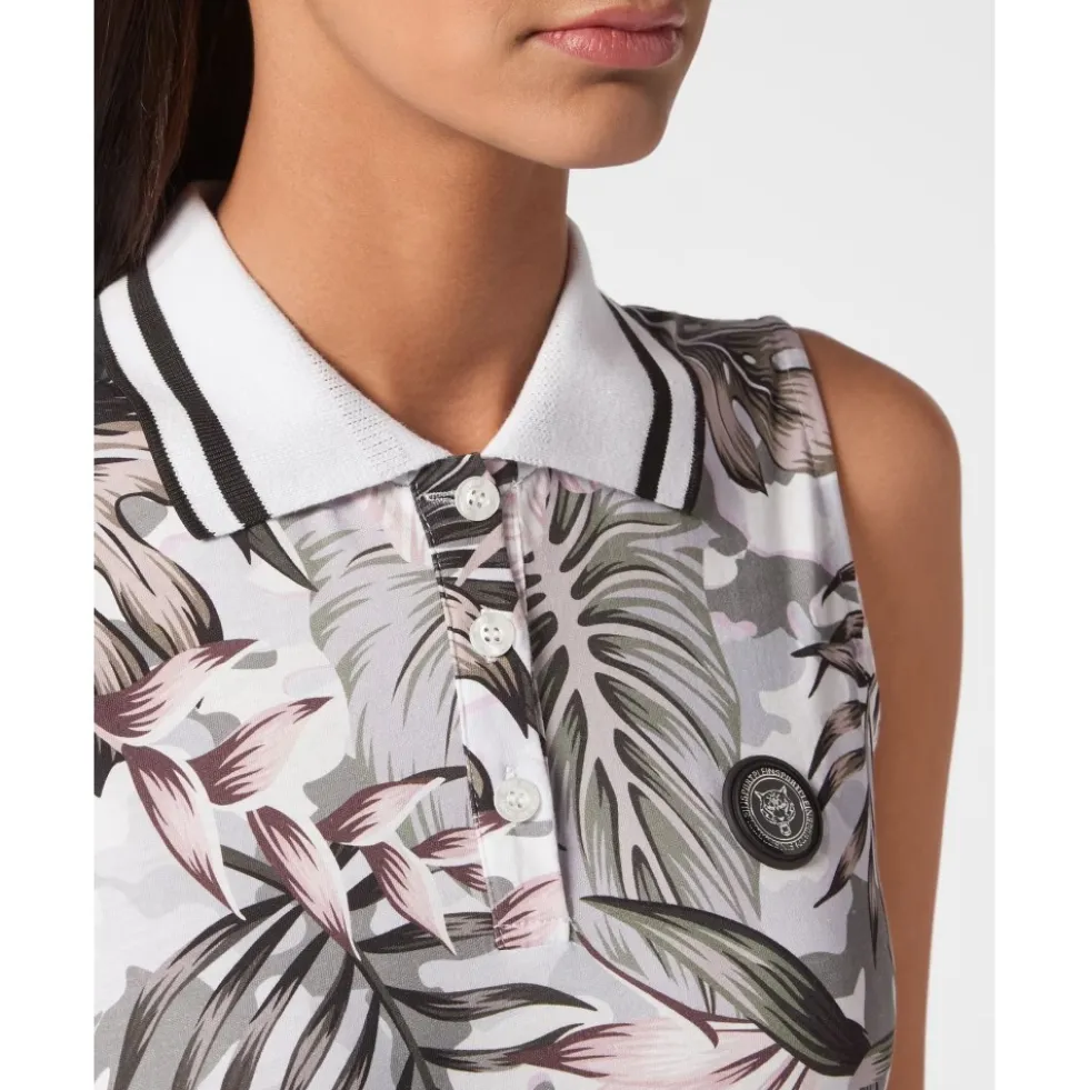 Ærmeløs poloshirt