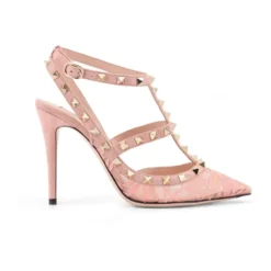 Rockstud Lace Pump med remme 100 mm