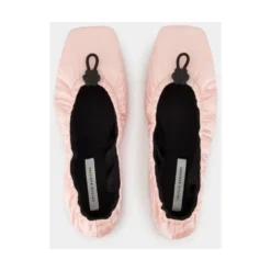 Rosa Nylon Ballerina Stil Sko