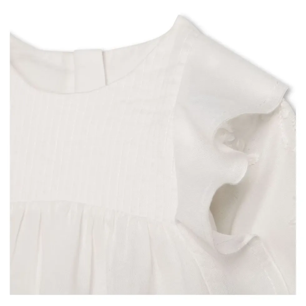Ruffled Cotton Blouse
