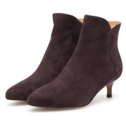 Saga Zip Suede Ankelstøvle